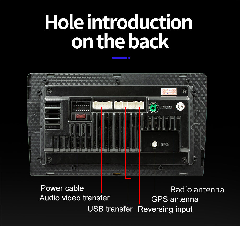On-the-Go™ BQCC 2-Din Android 13 Car Radio (CarPlay, GPS, WiFi)