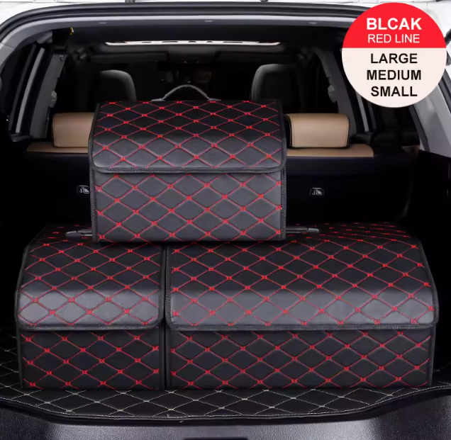 On-the-Go™ Car Trunk Organizer Box (Leather, Folding)