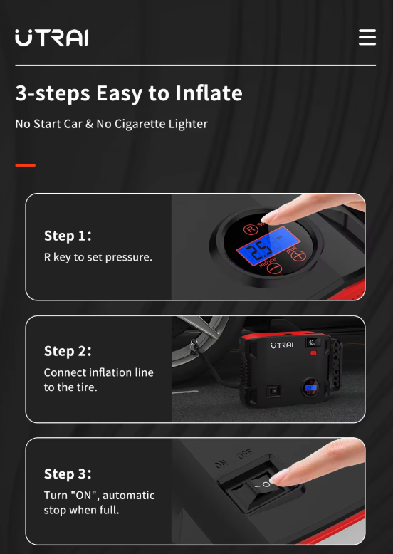 On-the-Go™ UTRAI 4-in-1 Jump Starter & Power Bank