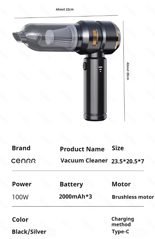 On-the-Go™ CENRR 998000PA Wireless Car Vacuum Cleaner