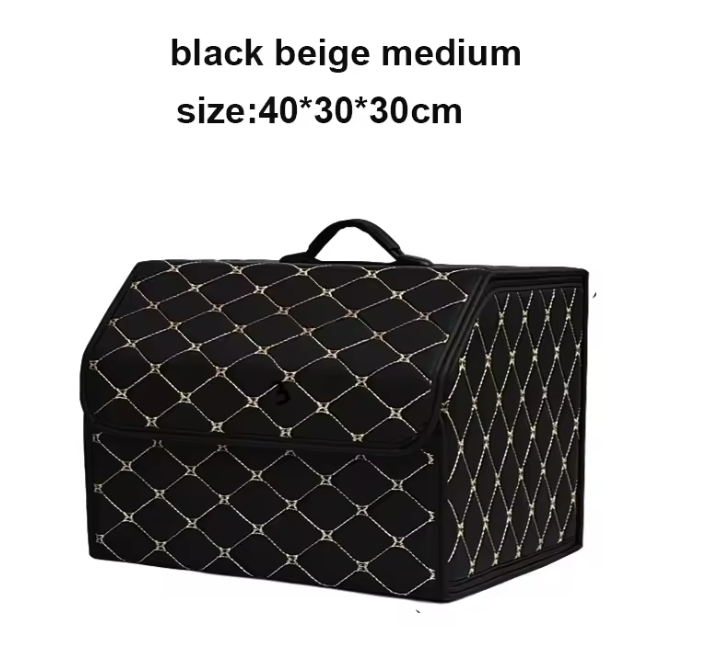 On-the-Go™ Car Trunk Organizer Box (Leather, Folding)