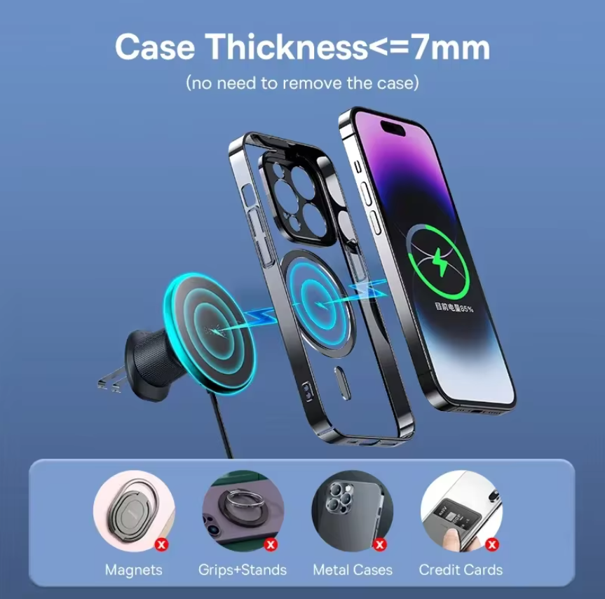 On-the-Go™ Baseus 15W Magnetic Wireless Car Charger