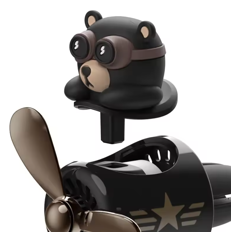 On-the-Go™ Rotating Pilot Bear Car Air Freshener