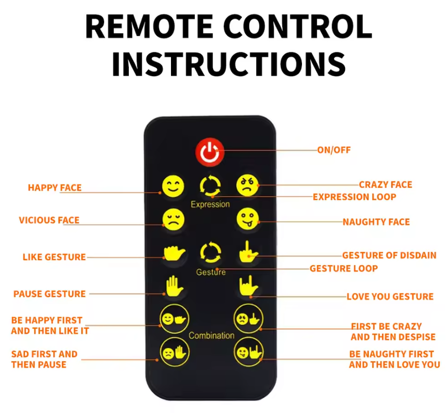 On-the-Go™ Car LED Facial Expression Light (Remote-Controlled)