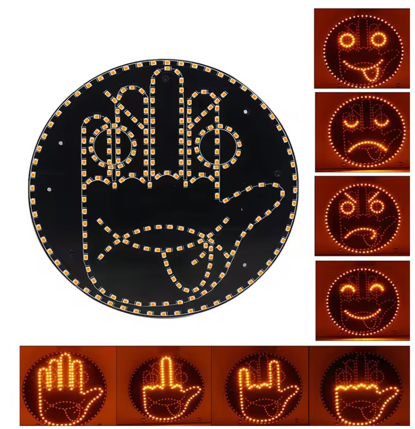 On-the-Go™ Car LED Facial Expression Light (Remote-Controlled)