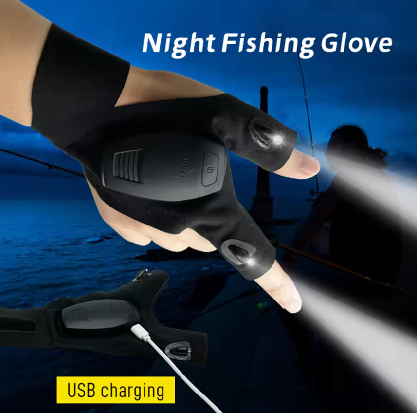 On-the-Go™ Rechargeable LED Flashlight Glove