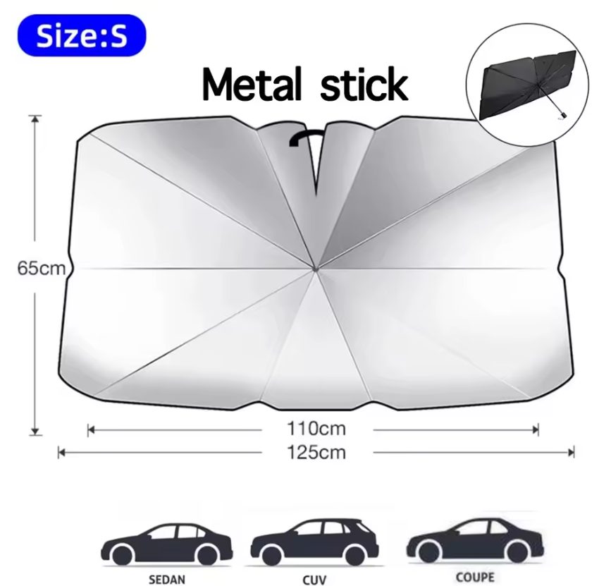 On-the-Go™ Foldable Car Sunshade Umbrella