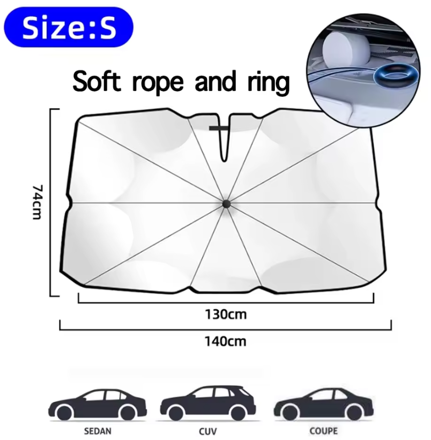 On-the-Go™ Foldable Car Sunshade Umbrella