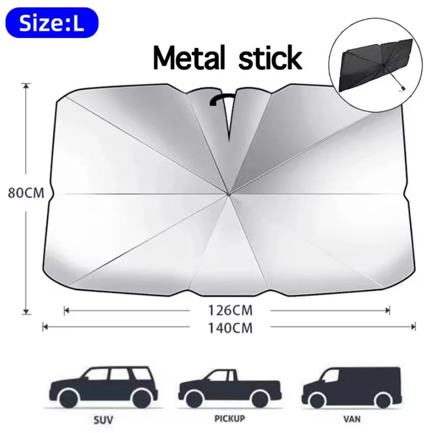 On-the-Go™ Foldable Car Sunshade Umbrella