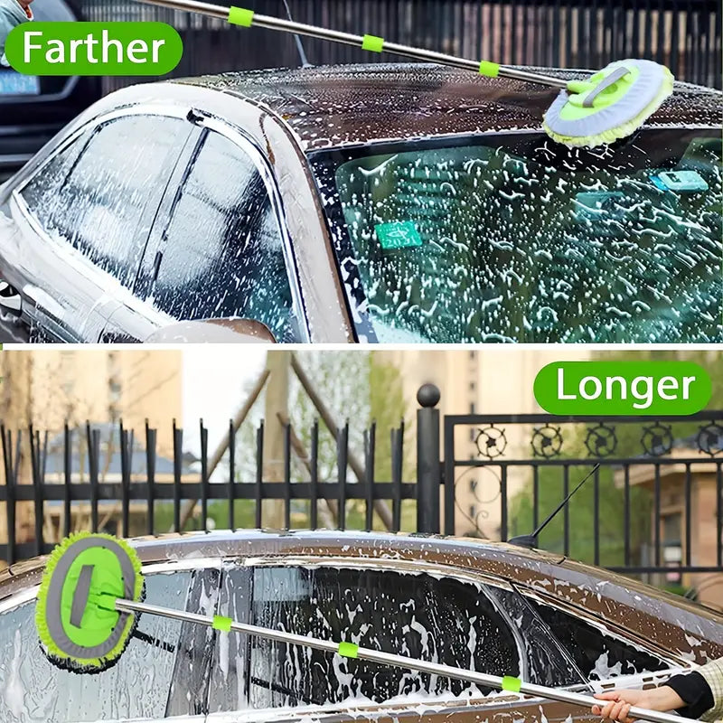 On-the-Go™ Car Wash Brush & Mop Kit (Long Handle)