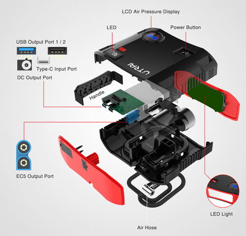 On-the-Go™ UTRAI 4-in-1 Jump Starter & Power Bank