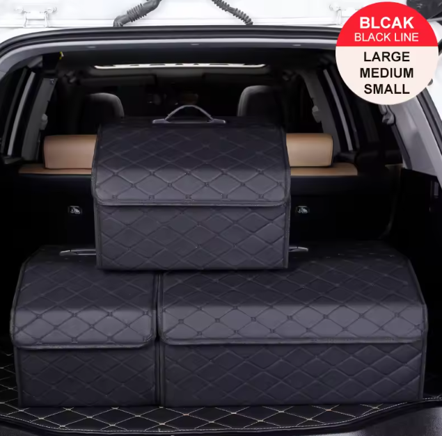 On-the-Go™ Car Trunk Organizer Box (Leather, Folding)