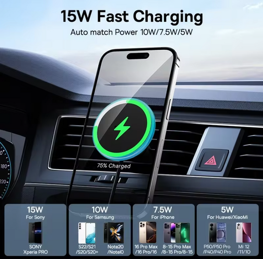 On-the-Go™ Baseus 15W Magnetic Wireless Car Charger