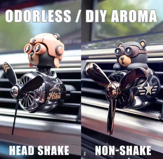 On-the-Go™ Rotating Pilot Bear Car Air Freshener
