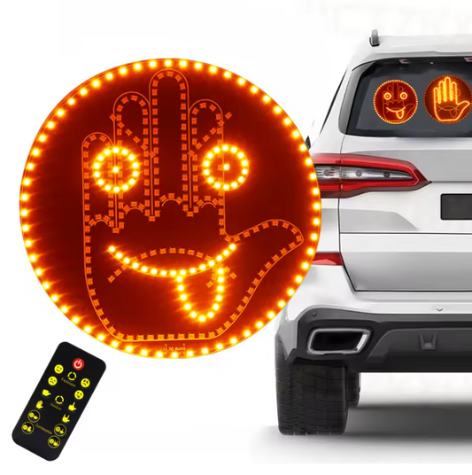 On-the-Go™ Car LED Facial Expression Light (Remote-Controlled)